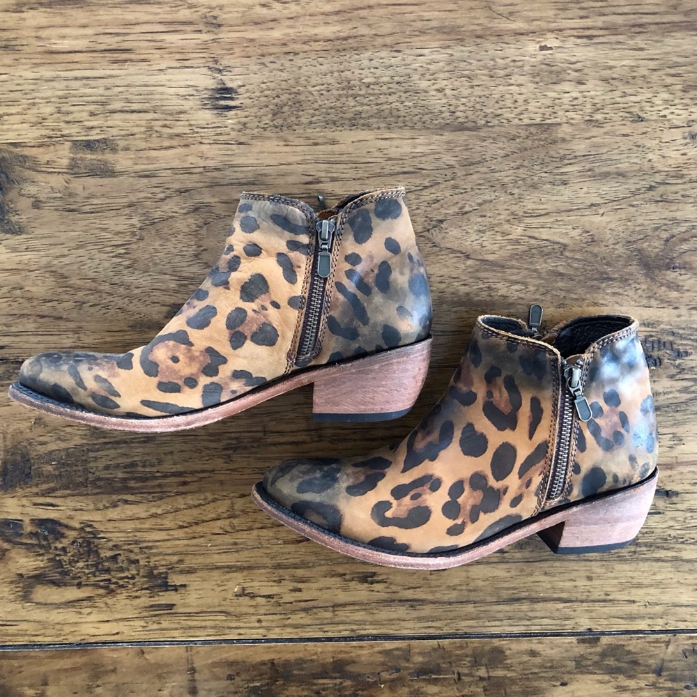 Liberty Black Cheetah Boots Size 8